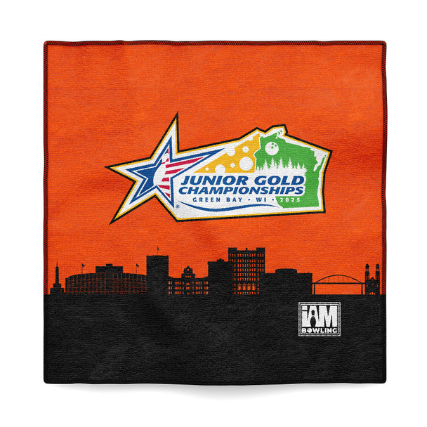 Official Junior Gold 2025 Orange Microfiber Towel
