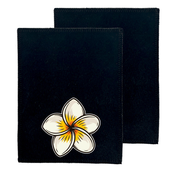 White Plumeria Shammy