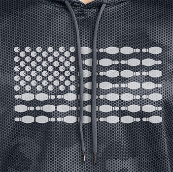 White Patriotic Pins & Balls Camo Hoodie