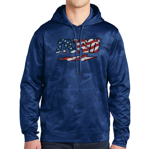 Storm American Flag Logo Camo Hoodie