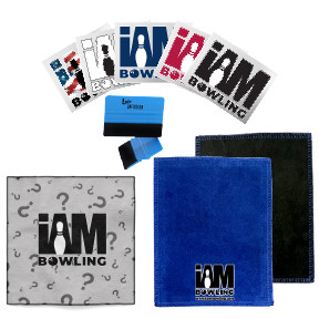 I AM Bowling™ Logo 3D UV Decal Pack,  IAB Towel, & Shammy Bundle