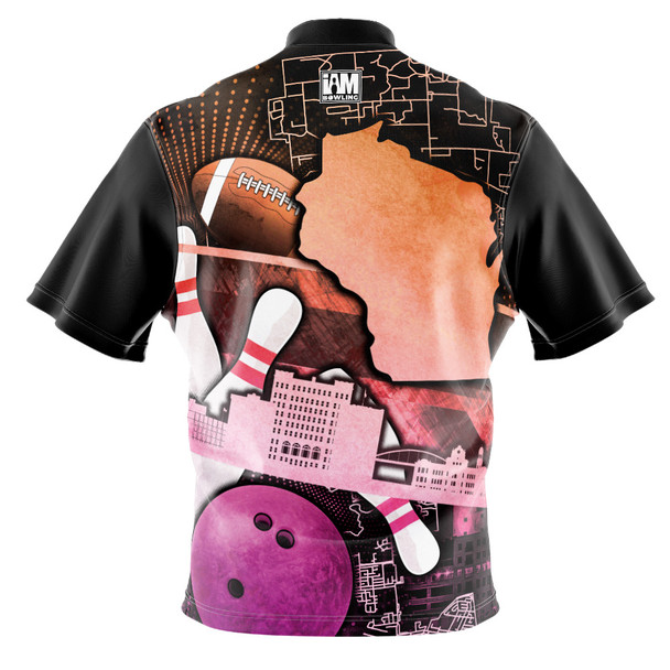 Official Junior Gold 2025 Green Bay Pink Bowling Jersey