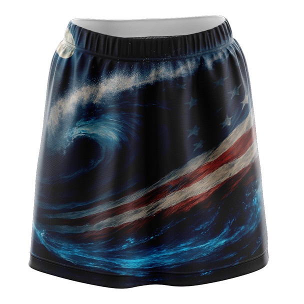 Patriotic Wave Skirt
