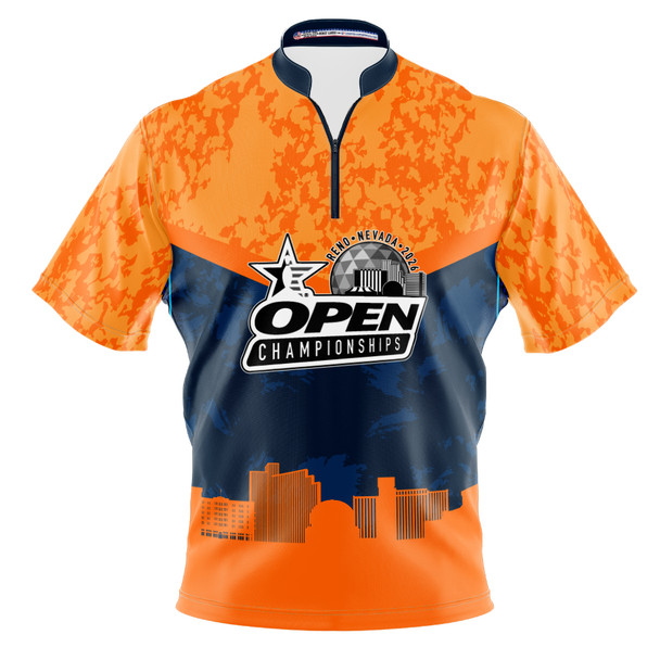 2026 USBC Open Championship Orange Grunge Bowling Jersey