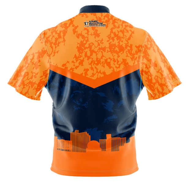 2026 USBC Open Championship Orange Grunge Bowling Jersey
