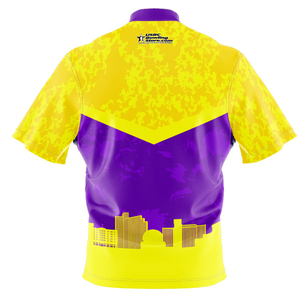 2026 USBC Open Championship Yellow Grunge Bowling Jersey