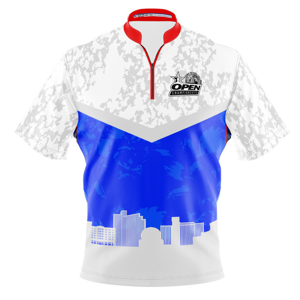 2026 USBC Open Championship White Grunge Bowling Jersey