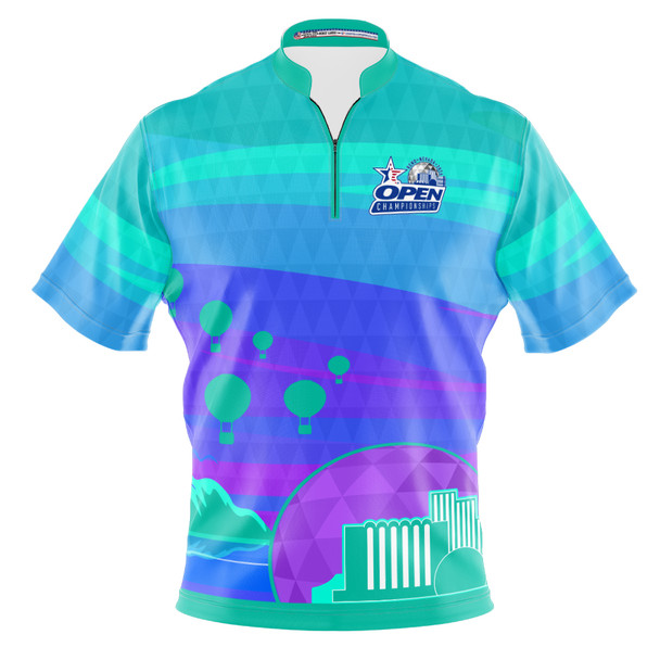 2026 USBC Open Championship Aqua Horizon Bowling Jersey