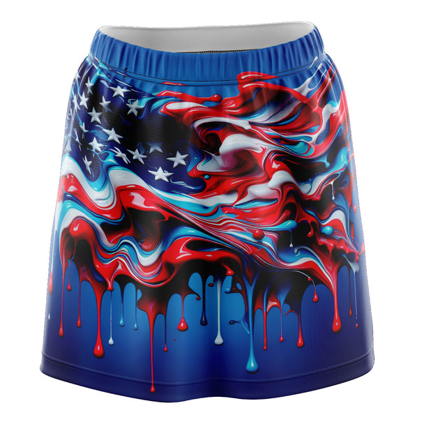 Old Glory Paint Drip Skirt