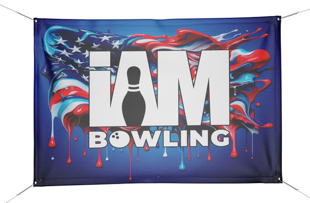 Old Glory Paint Drip Banner