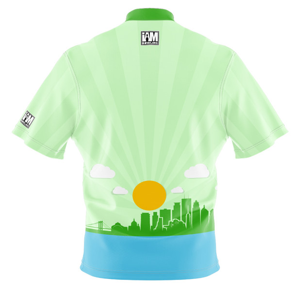 2026 Junior Gold Championships Green Sunrise Bowling Jersey