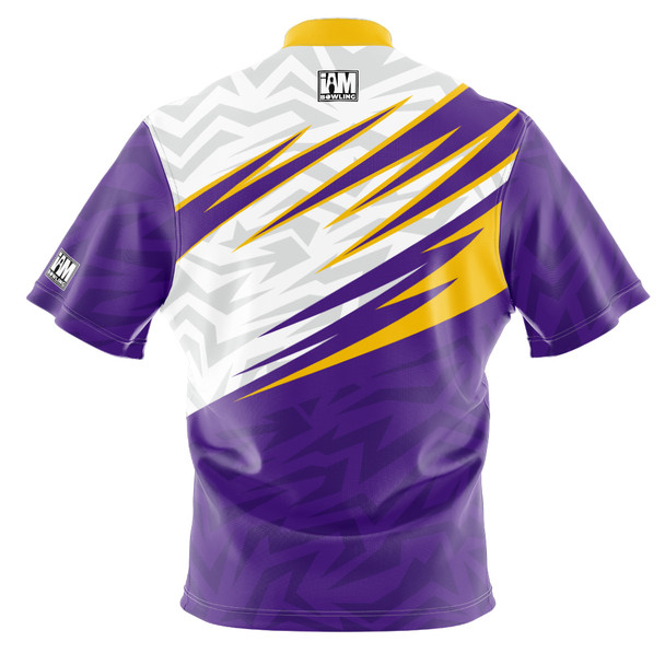 2026 Junior Gold Championships Tribal Purple Yellow Bowling Jersey
