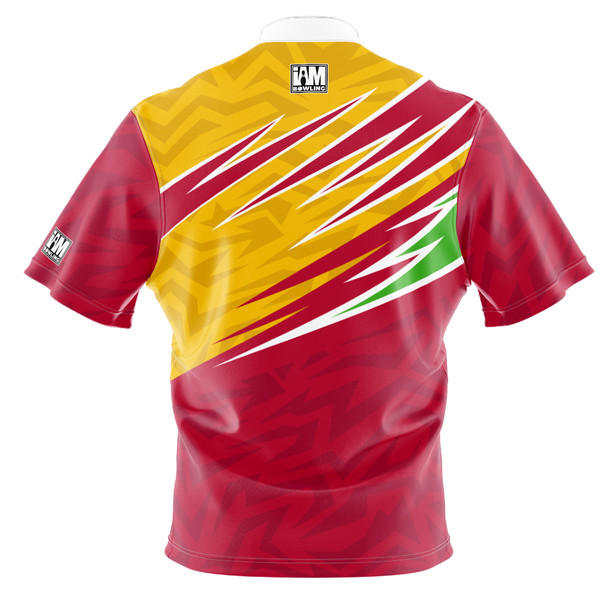 2026 Junior Gold Championships Tribal Red Yellow Bowling Jersey