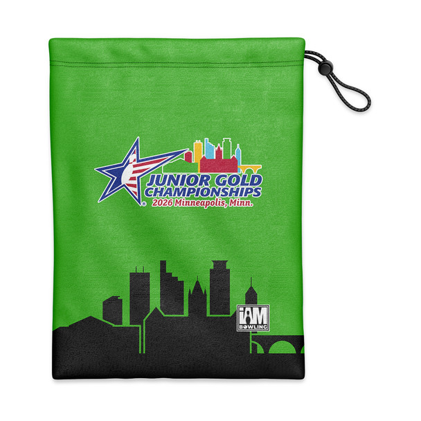 2026 Junior Gold Championships Green Shoe Bag