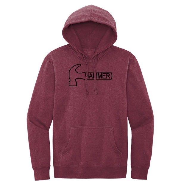 Hammer Black Outline Logo Hoodie