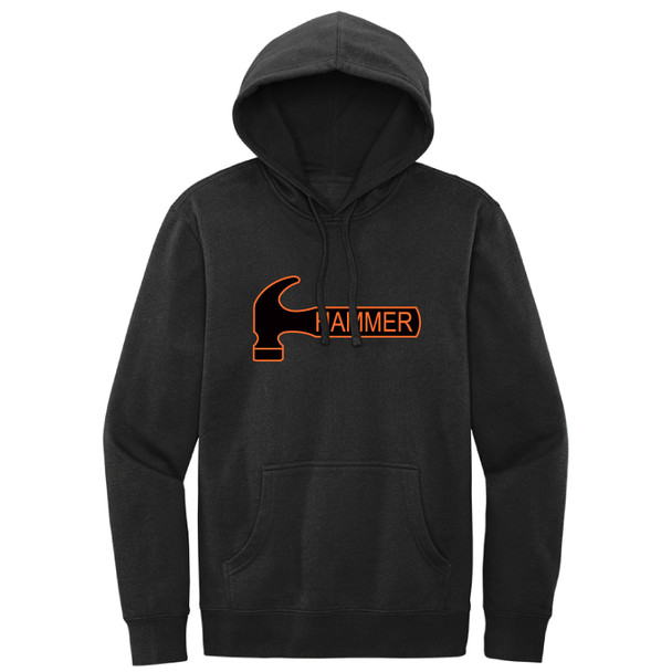 Hammer Black Logo with Orange Outline Hoodie