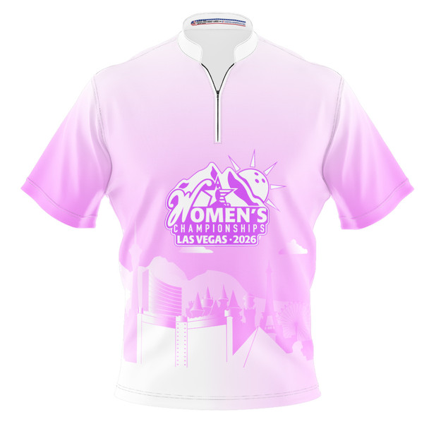 2026 USBC WC Pale Fuchsia Vegas Skyline Bowling Jersey