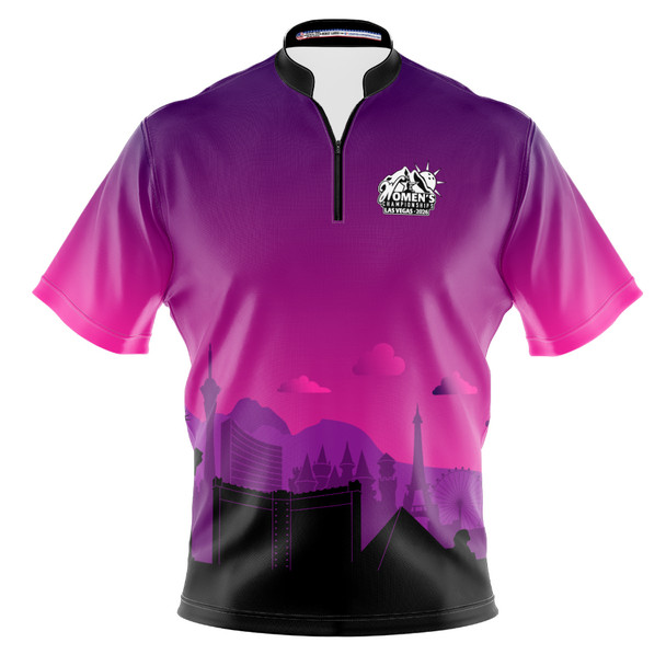 2026 USBC WC Purple Vegas Skyline Bowling Jersey