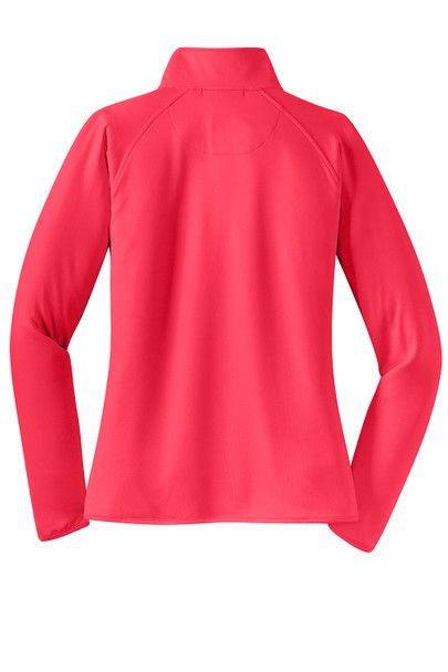 I AM Bowling™ White Logo Women's 1/2-Zip Pullover Jacket