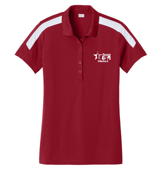 Team USA Trials White Logo Women's Competitor Polo