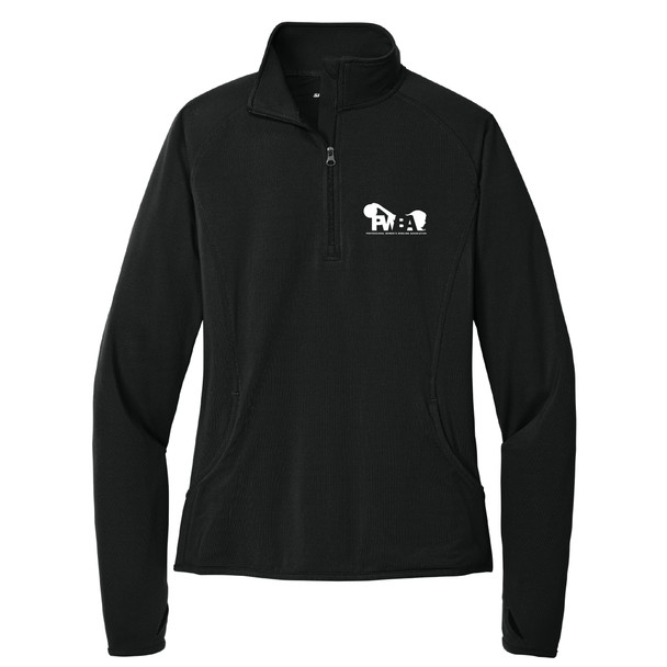 PWBA White Logo 1/2 Zip Pullover Ladies Jacket