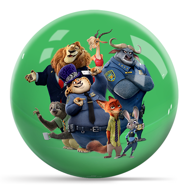 OTB Disney Zootopia Zootropolis Bowling Ball