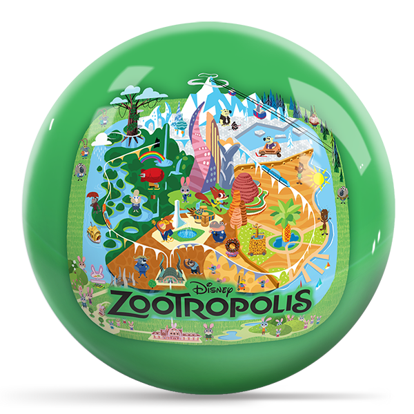 OTB Disney Zootopia Zootropolis Bowling Ball