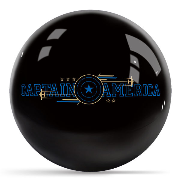 OTB Marvel Captain America Logos Bowling Ball