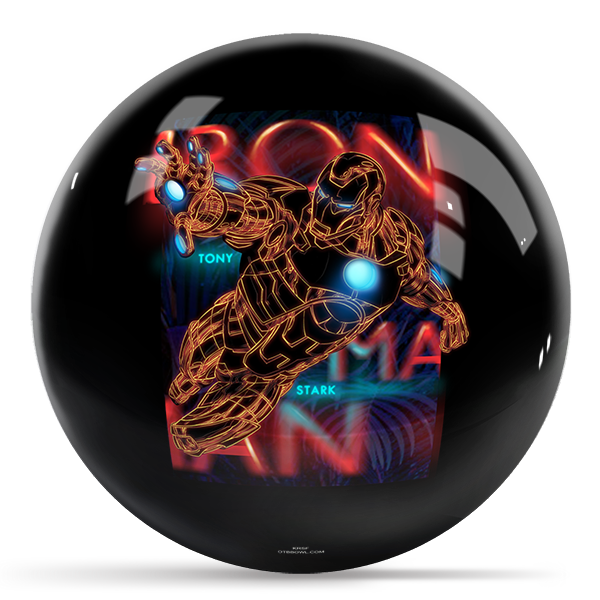 OTB Marvel Neon Iron Man Bowling Ball