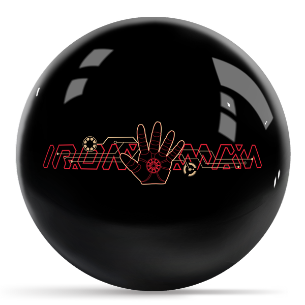 OTB Marvel Iron Man Logos Bowling Ball