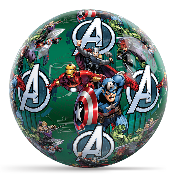 OTB Marvel Avengers Characters Pattern Bowling Ball