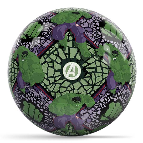 OTB Marvel Hulk Pattern Bowling Ball