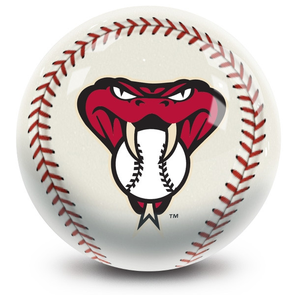 OTB MLB Arizona Diamondbacks Baseball Design Bowling Ball