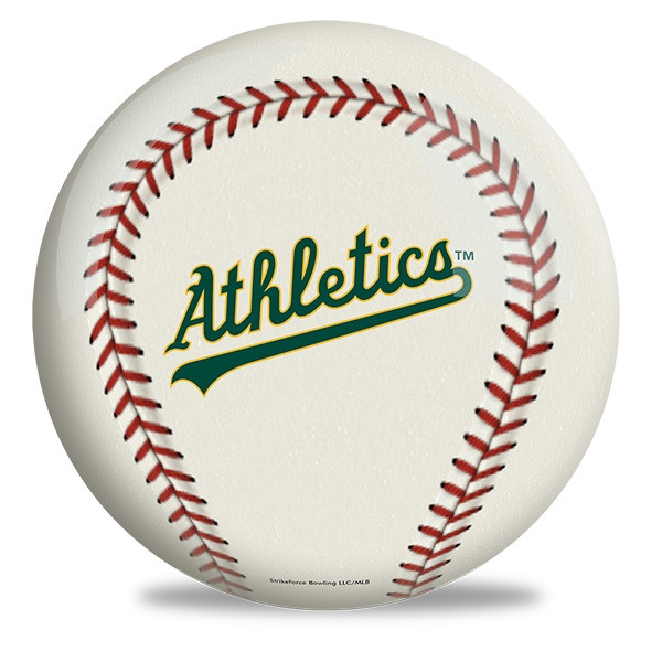 OTB MLB Athletics (A's) Baseball Design Bowling Ball