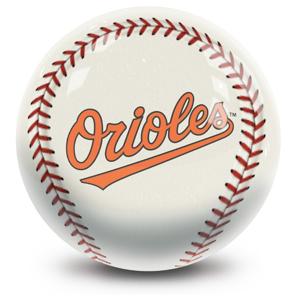 OTB MLB Baltimore Orioles Baseball Design Bowling Ball