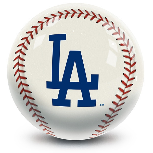 OTB MLB Los Angeles Dodgers Baseball Design Bowling Ball