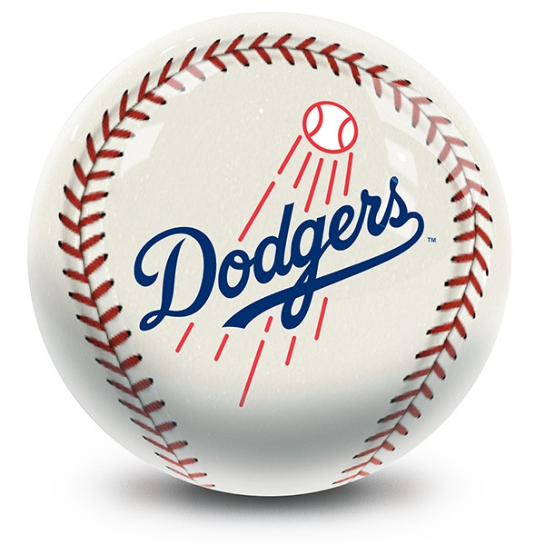 OTB MLB Los Angeles Dodgers Baseball Design Bowling Ball