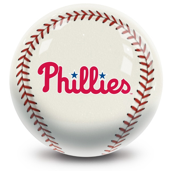 OTB MLB Philadelphia Phillies Baseball Design Bowling Ball
