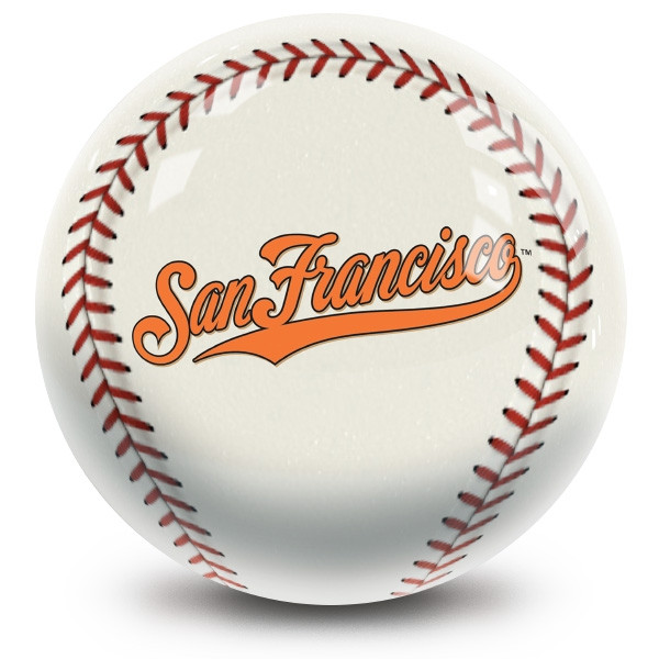 OTB MLB San Francisco Giants Baseball Design Bowling Ball