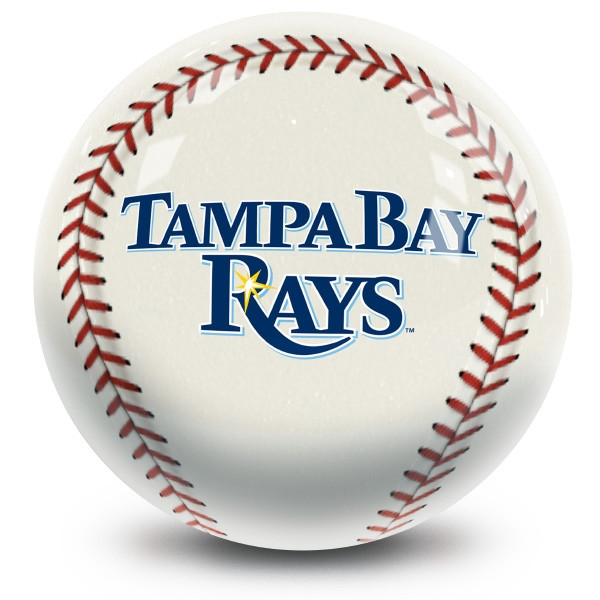 OTB MLB Tampa Bay Rays Baseball Design Bowling Ball