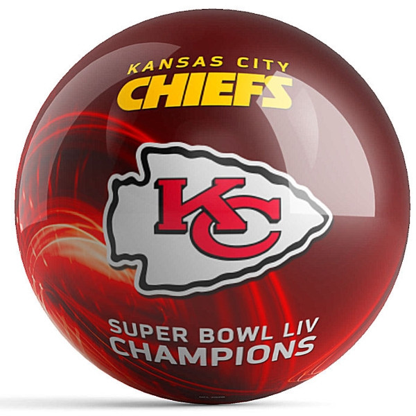 OTB NFL Super Bowl LIV Champion Kansas City Chiefs Design 2 Bowling Ball
