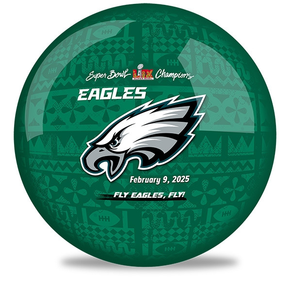 OTB NFL Super Bowl LIX Champion Philadelphia Eagles Bowling Ball