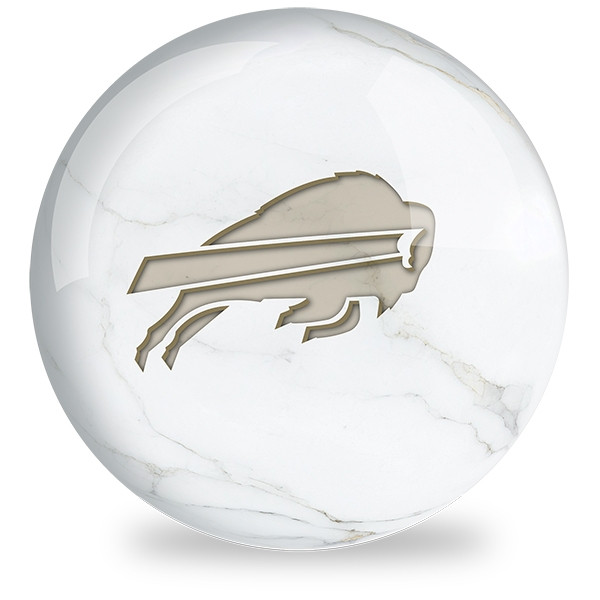 OTB NFL Buffalo Bills White Marble Bowling Ball