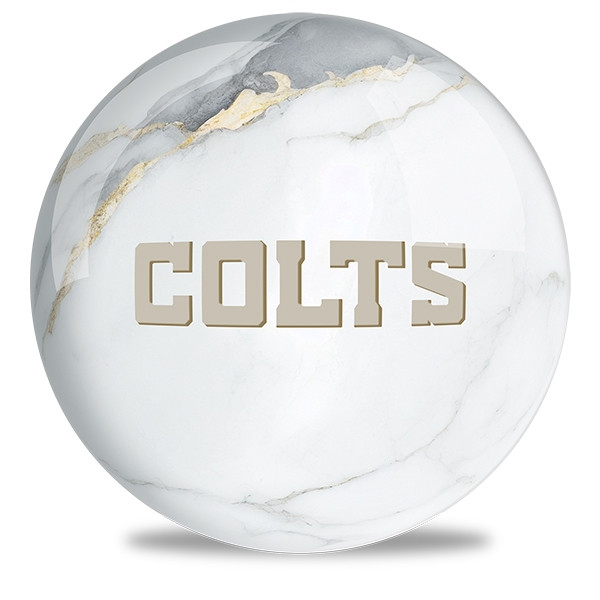OTB NFL Indianapolis Colts White Marble Bowling Ball