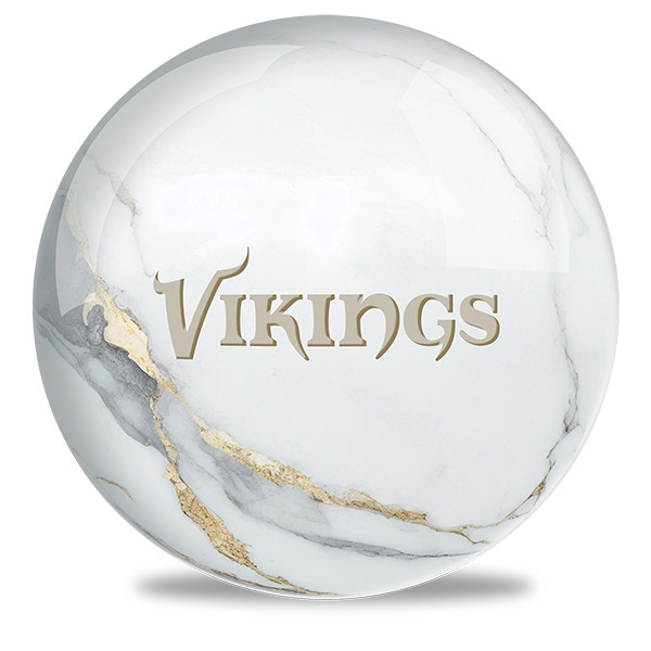 OTB NFL Minnesota Vikings White Marble Bowling Ball