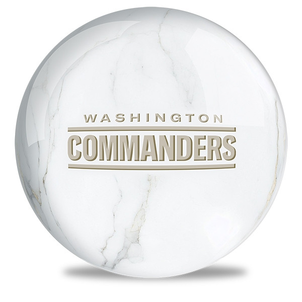 OTB NFL Washington Commanders White Marble Bowling Ball
