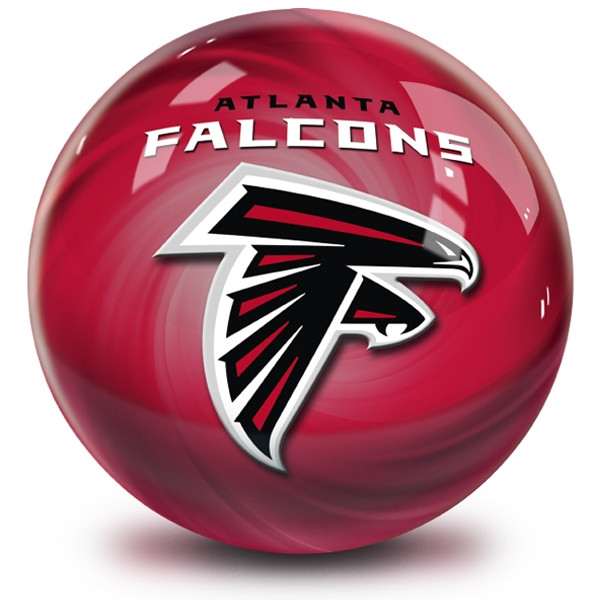 OTB NFL Atlanta Falcons Helmet Swirl Bowling Ball