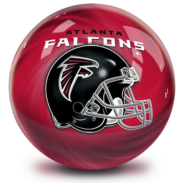 OTB NFL Atlanta Falcons Helmet Swirl Bowling Ball