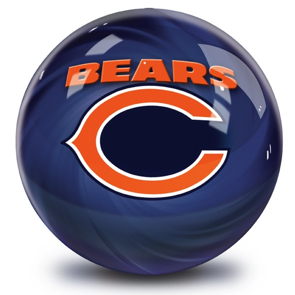 OTB NFL Chicago Bears Helmet Swirl Bowling Ball