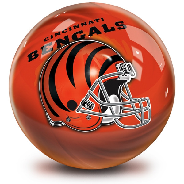 OTB NFL Cincinnati Bengals Helmet Swirl Bowling Ball